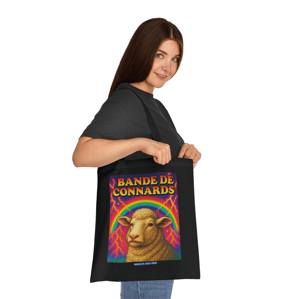 Tote bag mouton “Bande de connards”