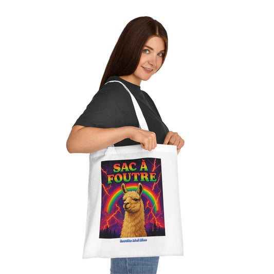 Tote bag lama “Sac à foutre”