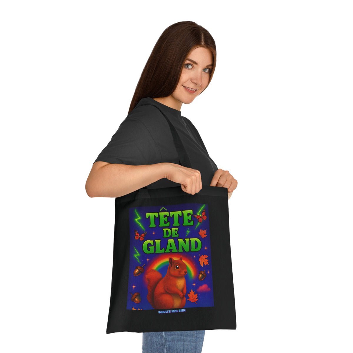 Tote bag écureuil “Tête de gland”
