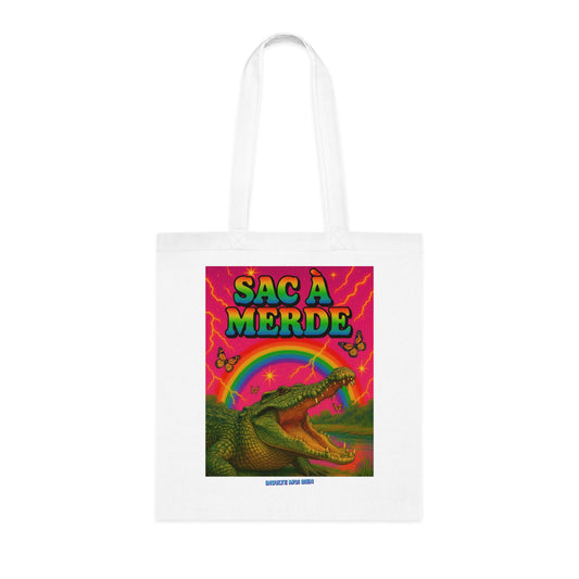 Tote bag crocodile “Sac à merde”