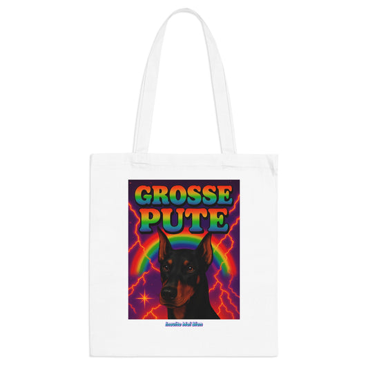Tote bag Grosse pute Dobermann