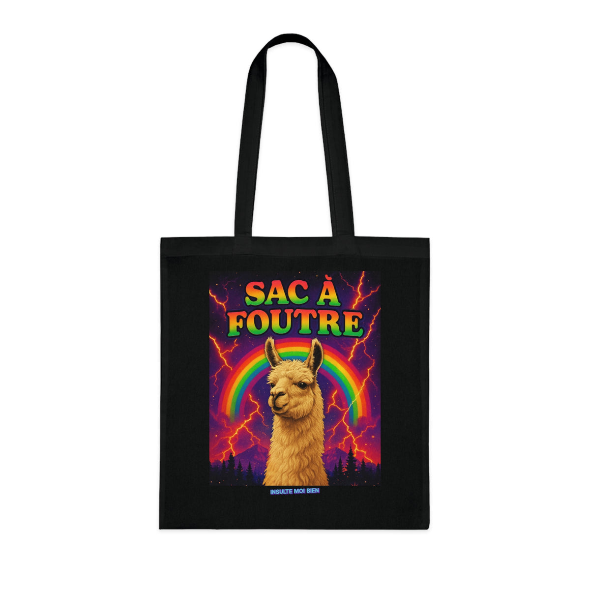 Tote bag lama “Sac à foutre”