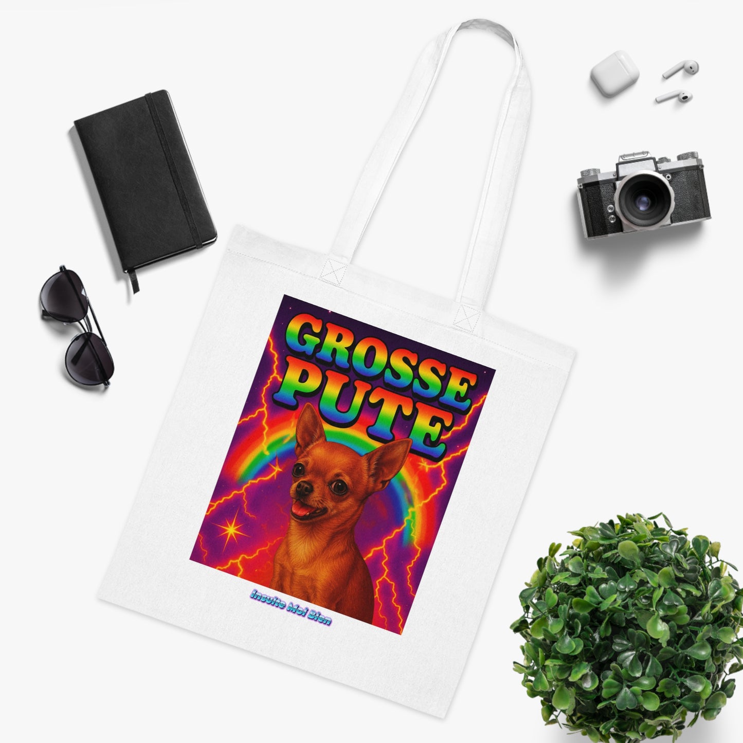 Tote bag Chihuahua “Grosse pute”