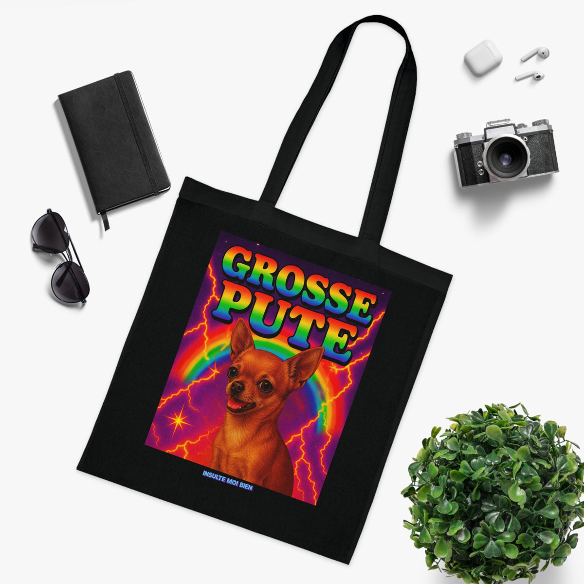 Tote bag Chihuahua “Grosse pute”