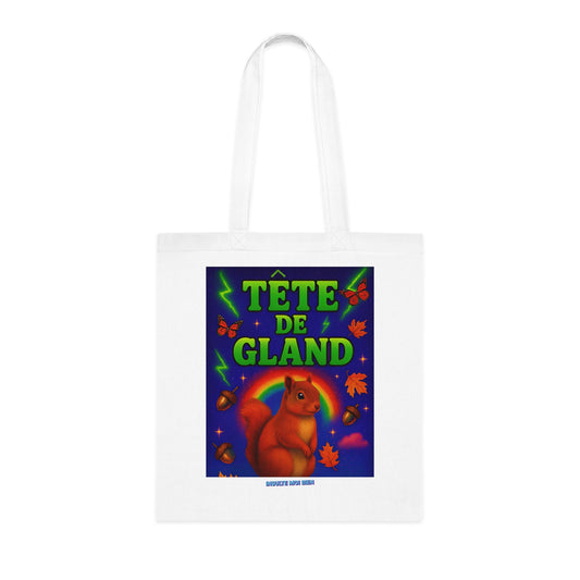 Tote bag écureuil “Tête de gland”
