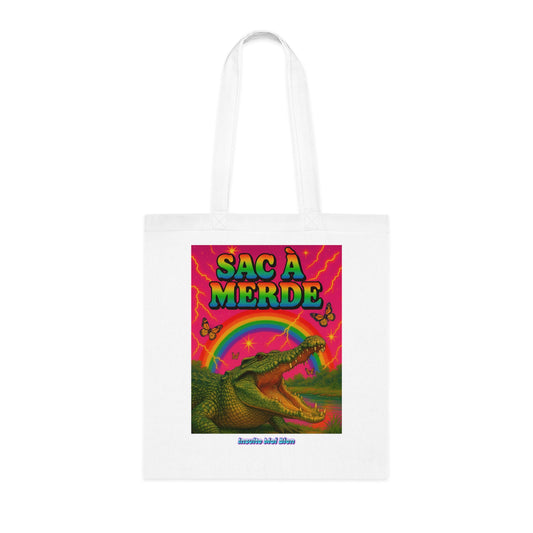 Tote bag crocodile “Sac à merde”