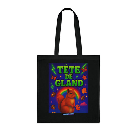 Tote bag écureuil “Tête de gland”