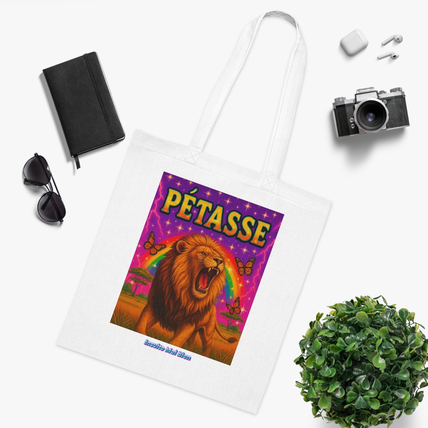 Tote bag lion “Pétasse”