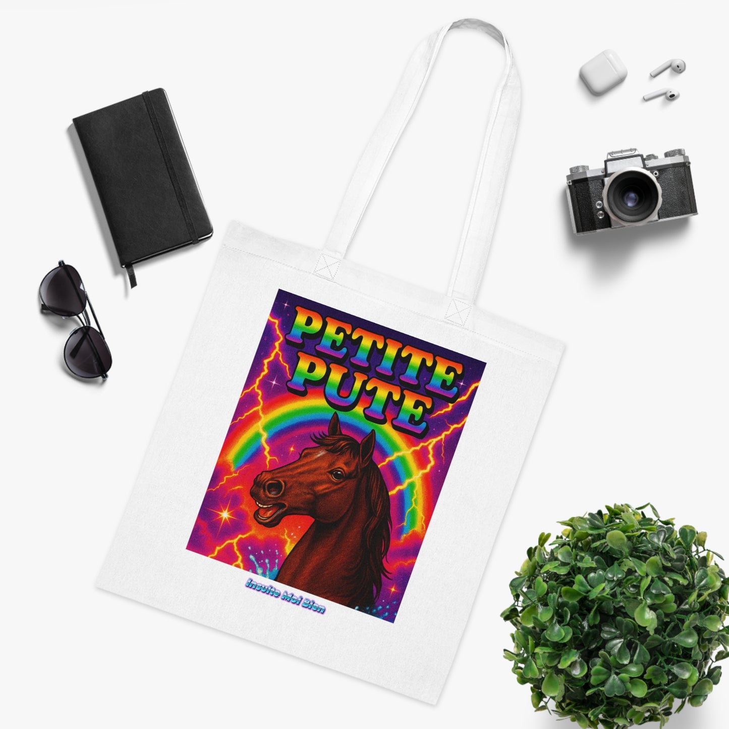 Tote bag cheval “Petite pute”