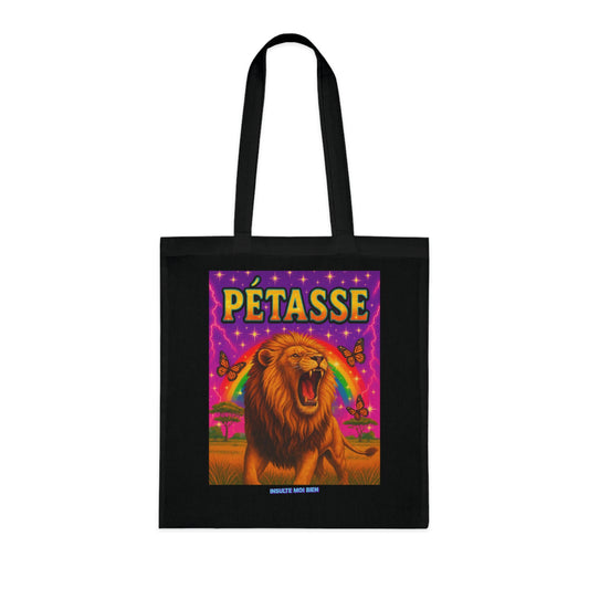 Tote bag lion “Pétasse”