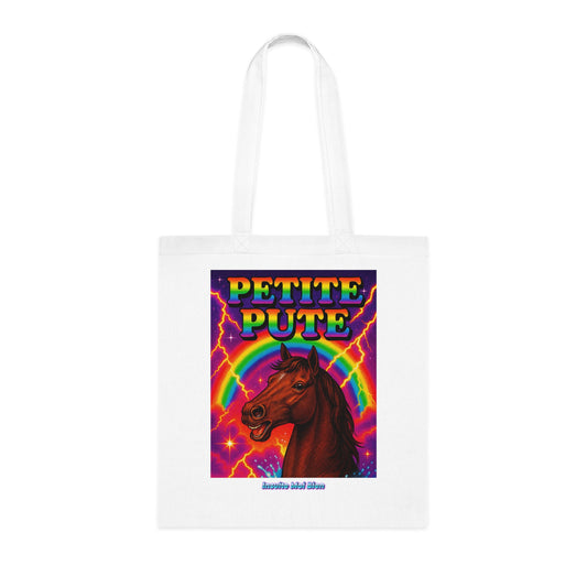 Tote bag cheval “Petite pute”