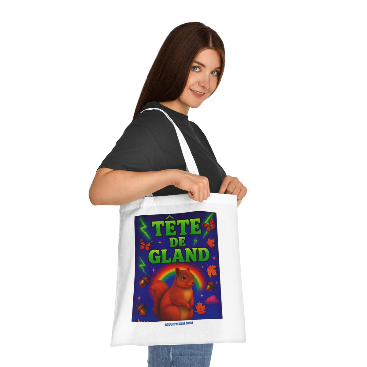 Tote bag écureuil “Tête de gland”