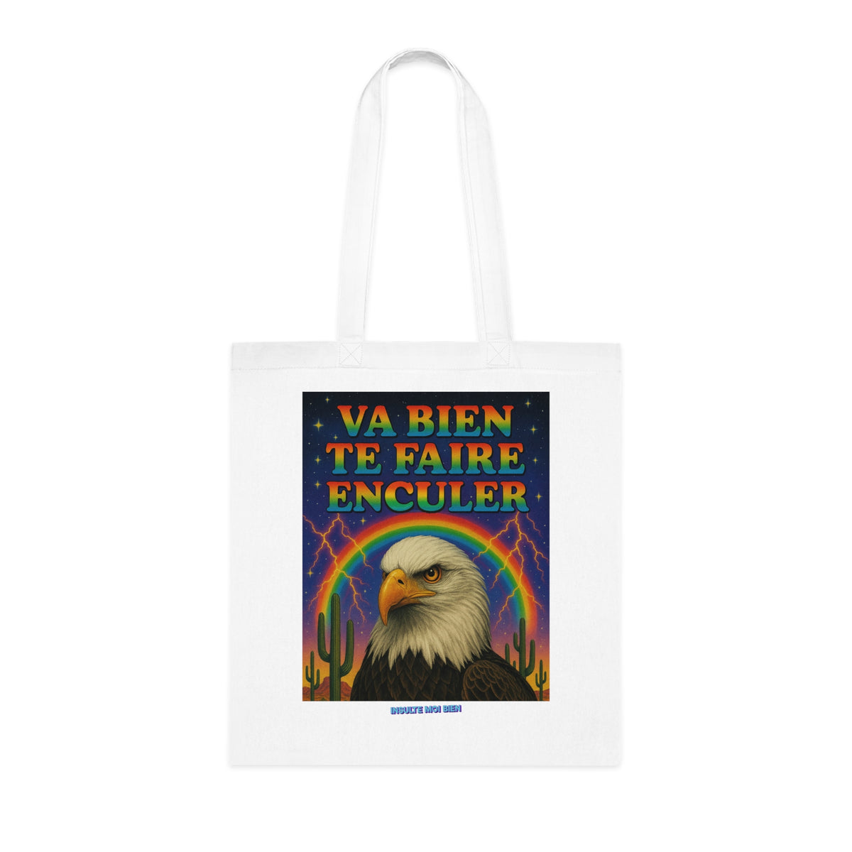 Tote bag aigle “Va bien te faire enculer”