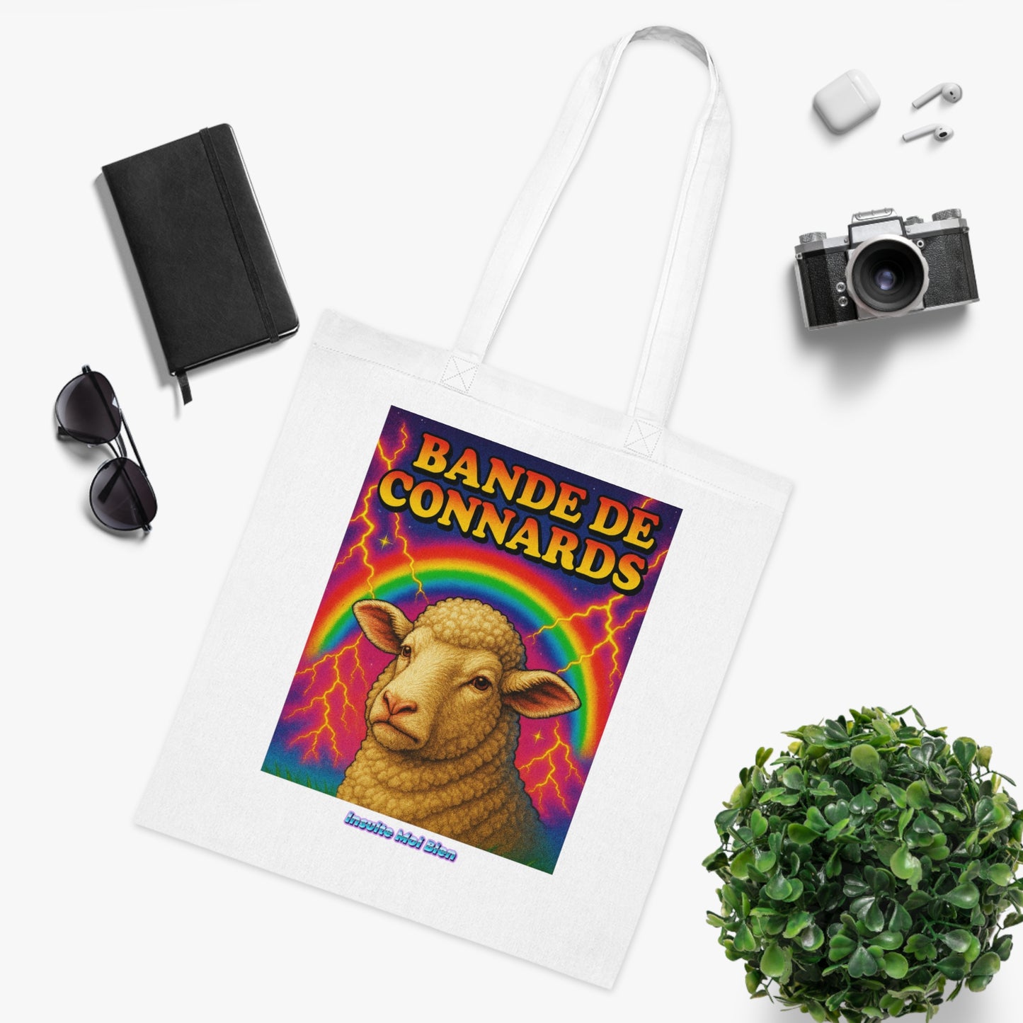Tote bag mouton “Bande de connards”