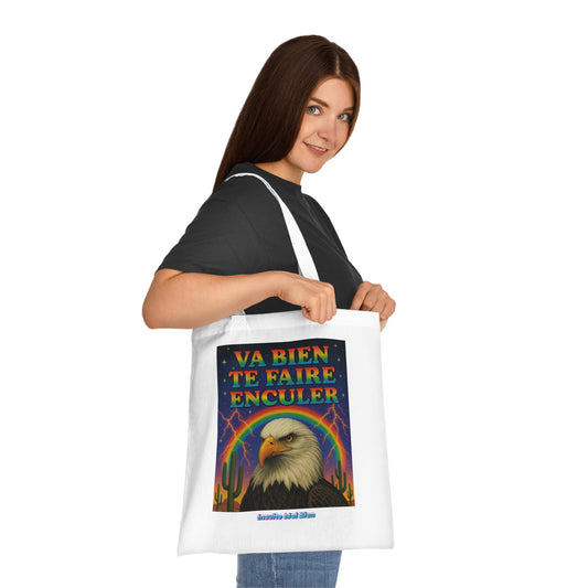 Tote bag aigle “Va bien te faire enculer”