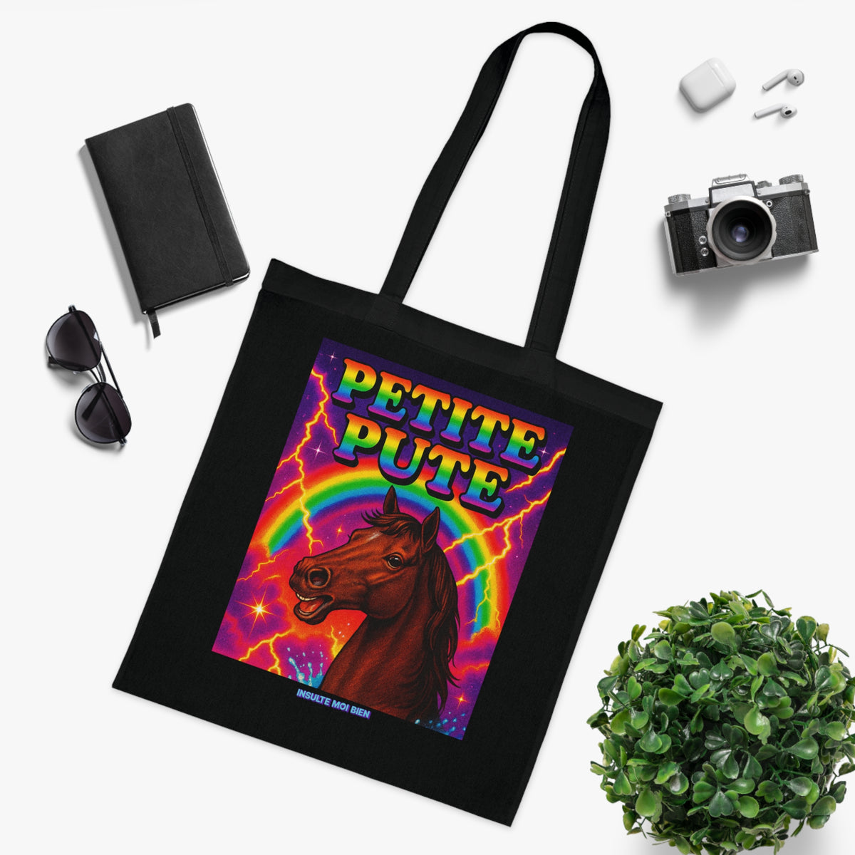 Tote bag cheval “Petite pute”
