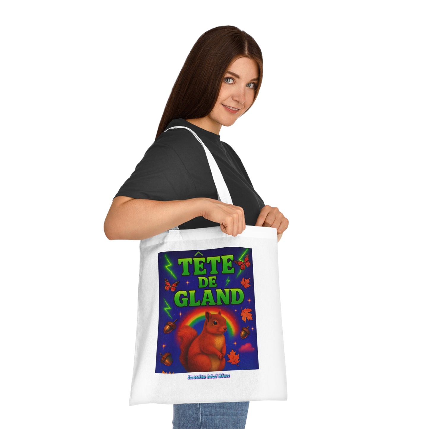 Tote bag écureuil “Tête de gland”