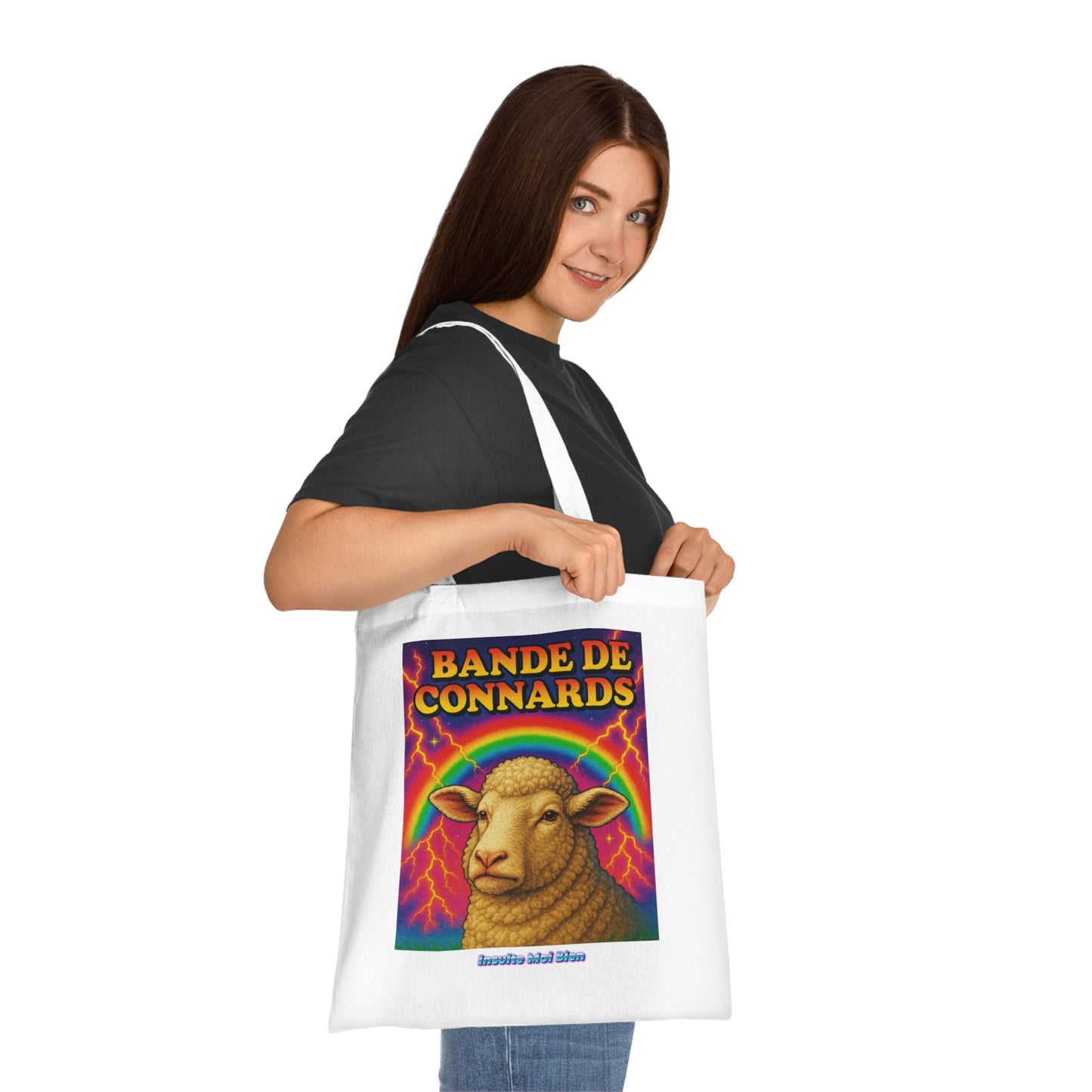 Tote bag mouton “Bande de connards”