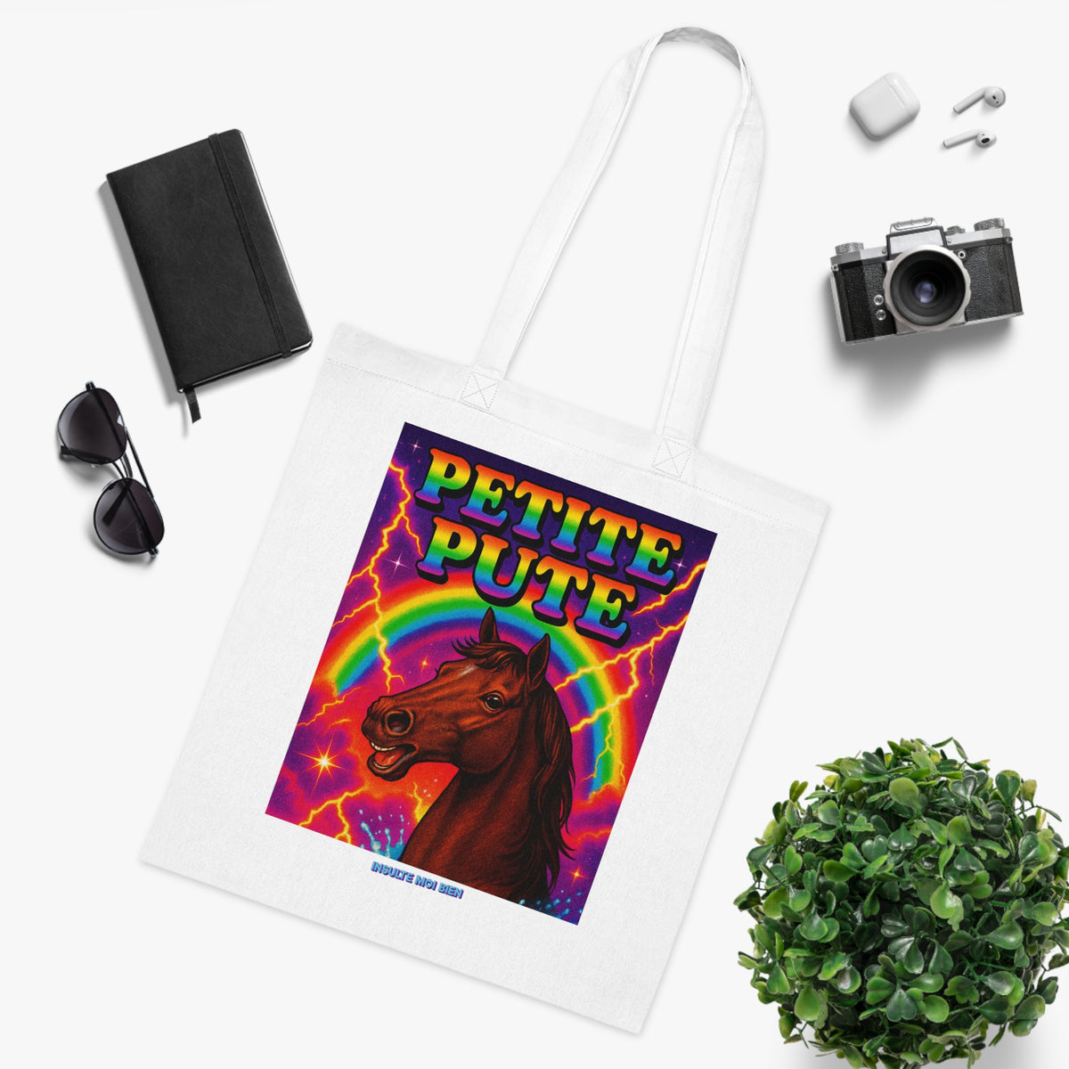 Tote bag cheval “Petite pute”