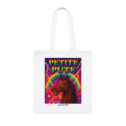 Tote bag cheval “Petite pute”
