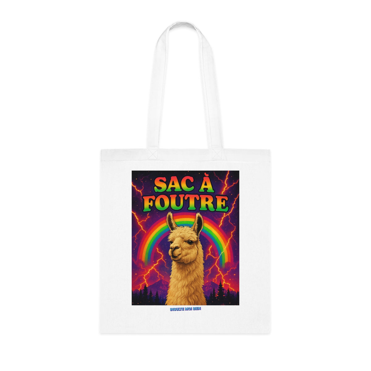 Tote bag lama “Sac à foutre”