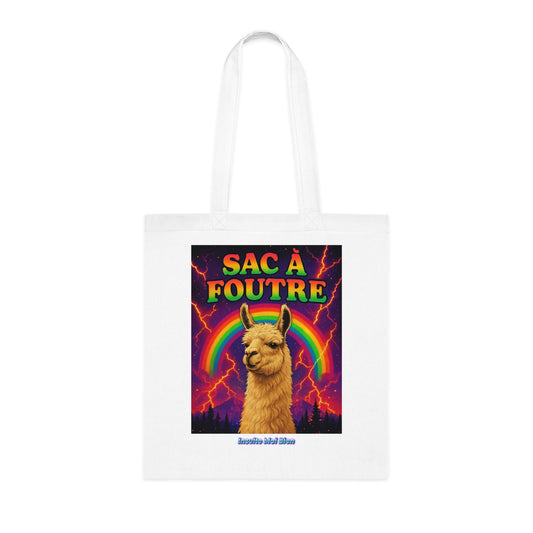 Tote bag lama “Sac à foutre”
