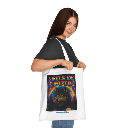 Tote bag loup “Fils de pute”
