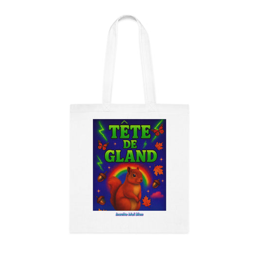 Tote bag écureuil “Tête de gland”